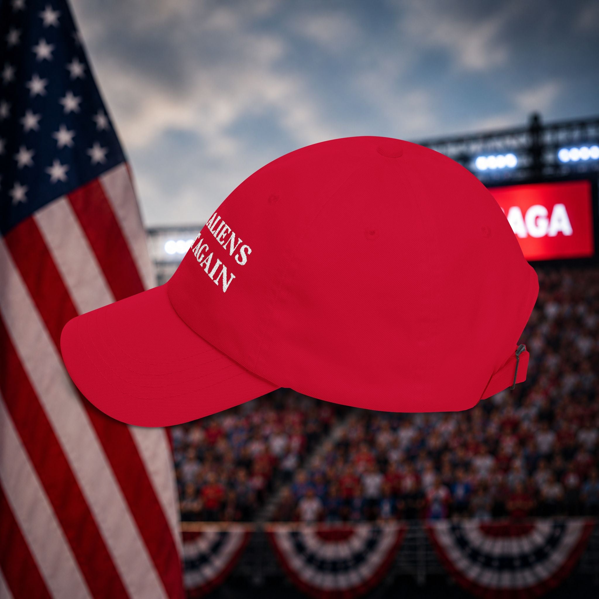 THE MAKE ALIENS GREAT AGAIN DAD HAT