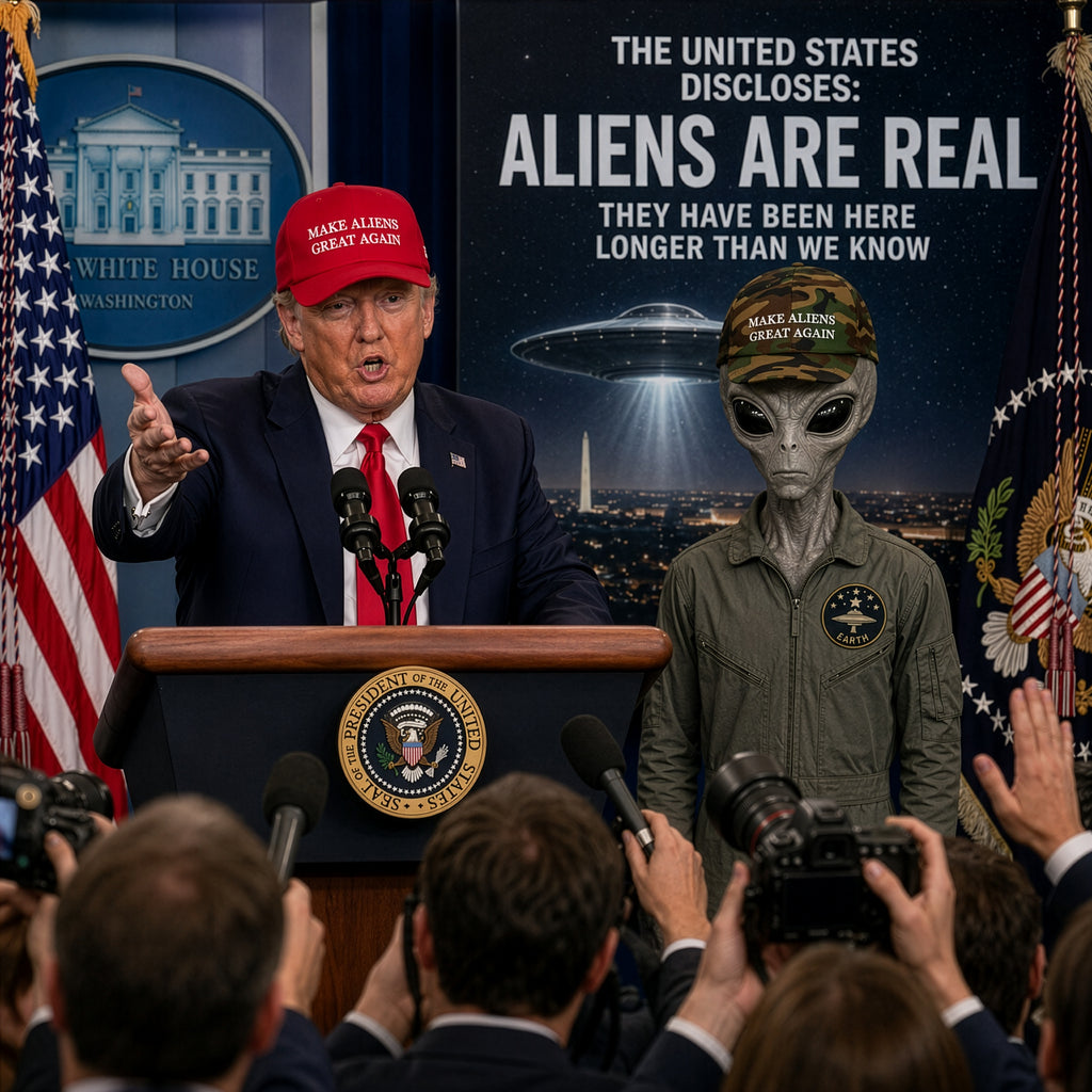 THE MAKE ALIENS GREAT AGAIN DAD HAT