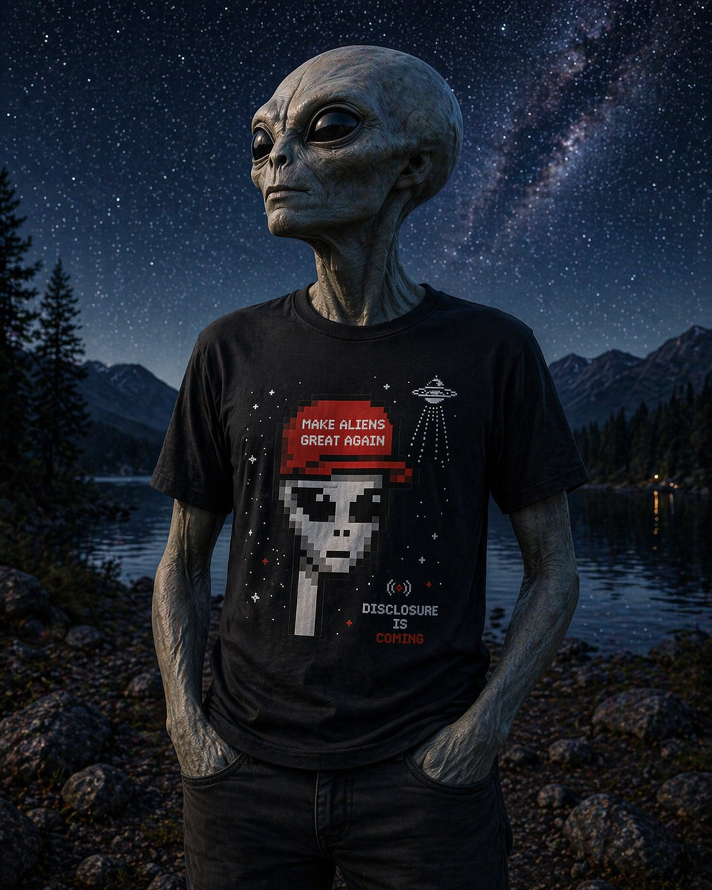 Disclosure Shirt in Black — front view