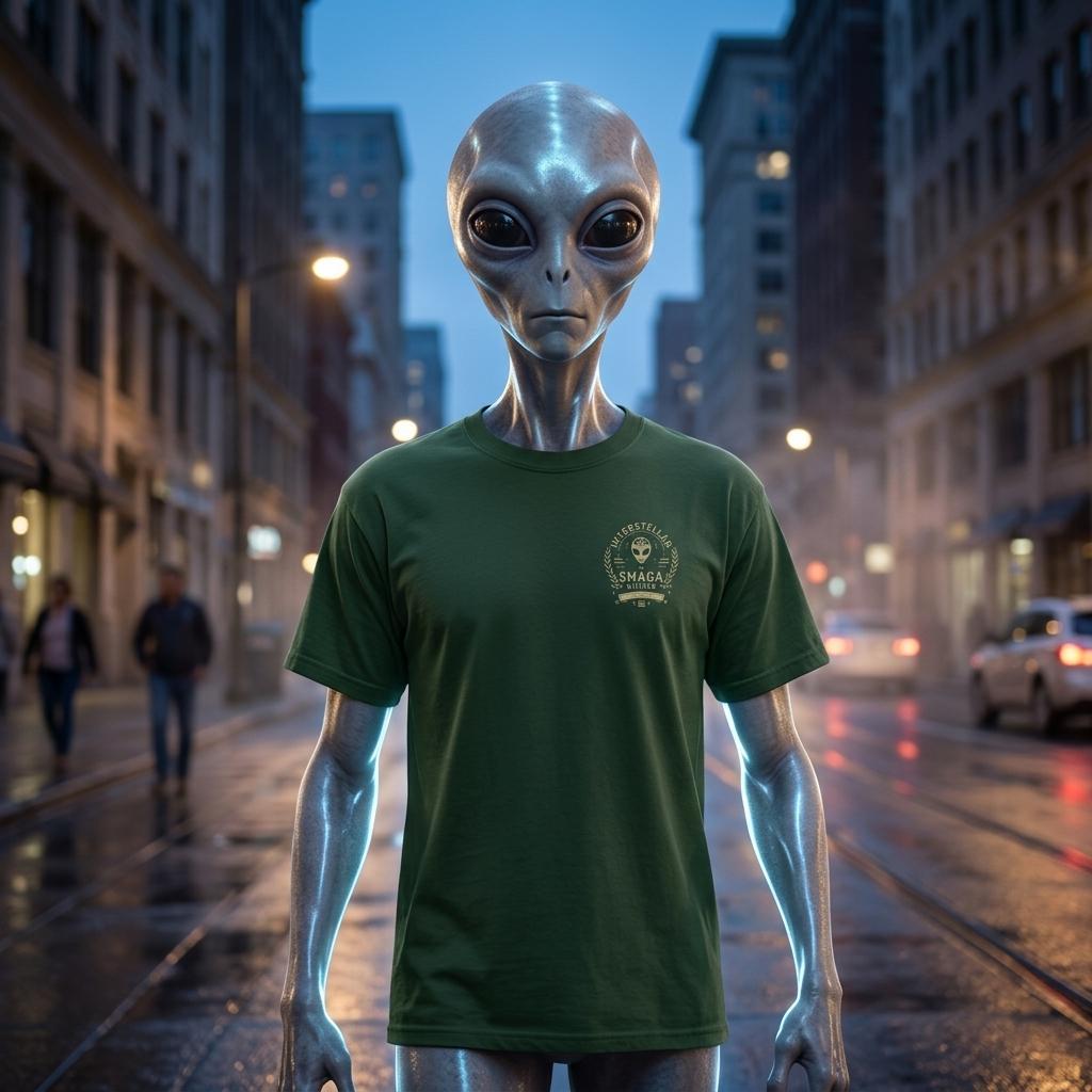 Interstellar Shirt in Black — back view