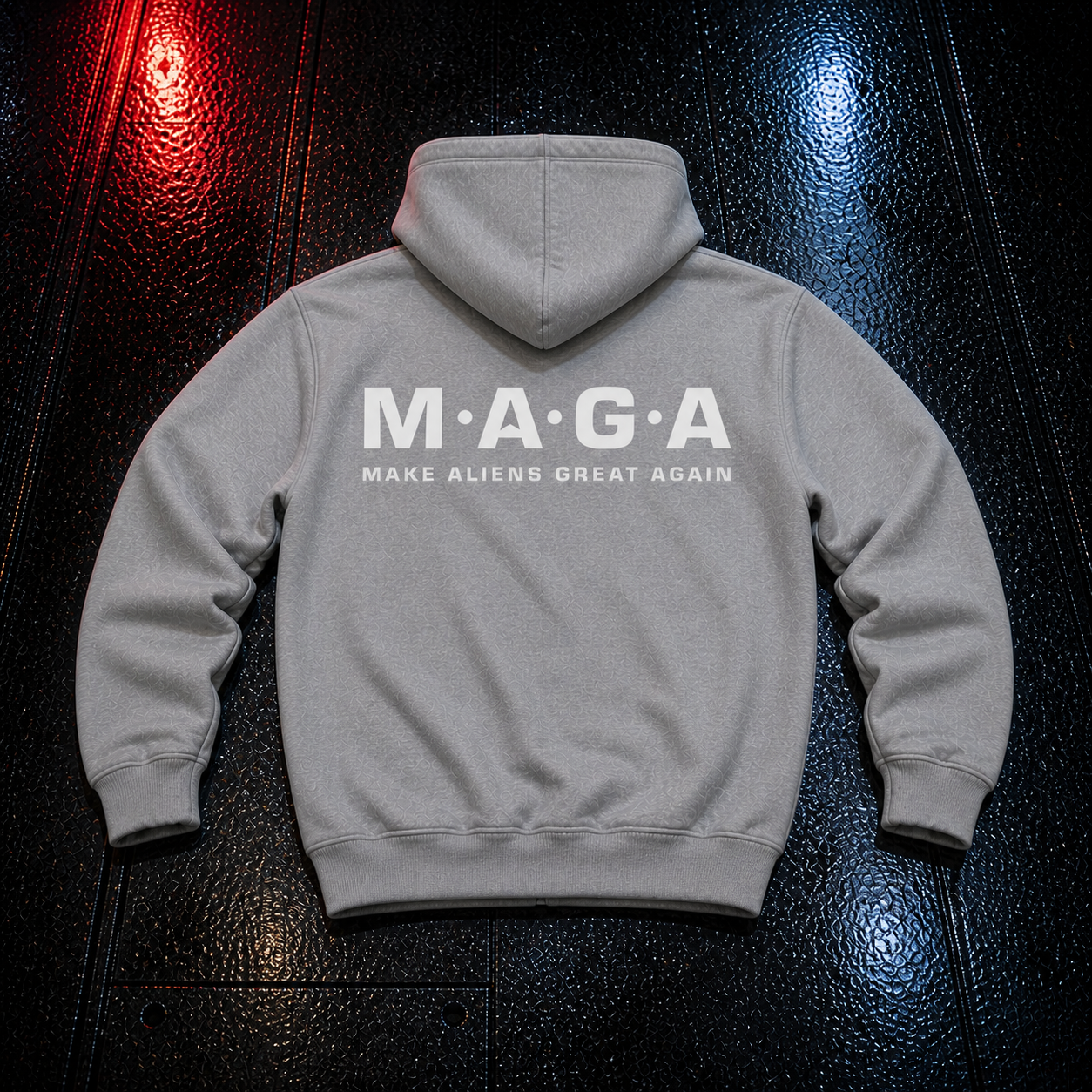 $MAGA Full-zip in Sport Grey — front view