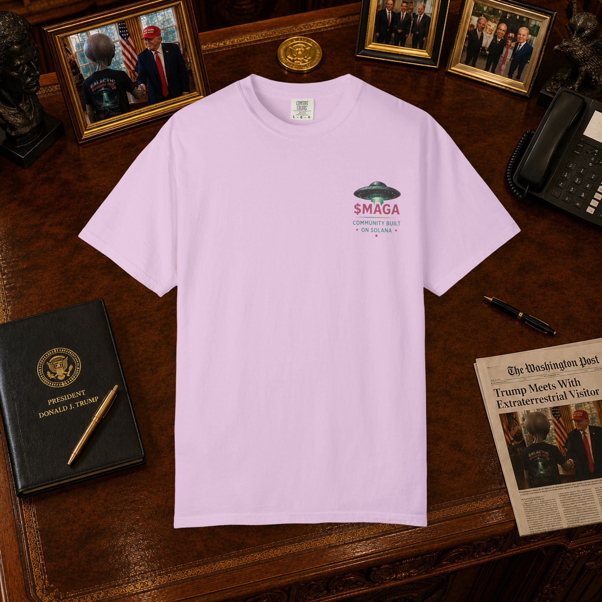 Tour Shirt in Orchid — front view