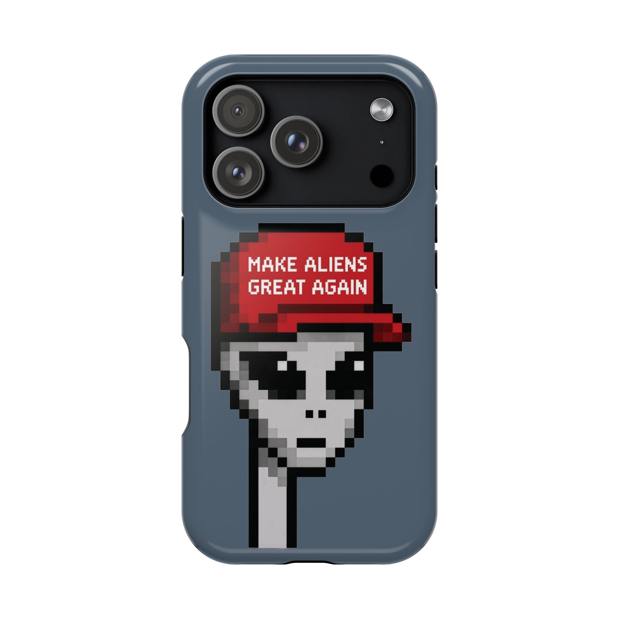 MAGA phone case – lifestyle shot, phone on surface