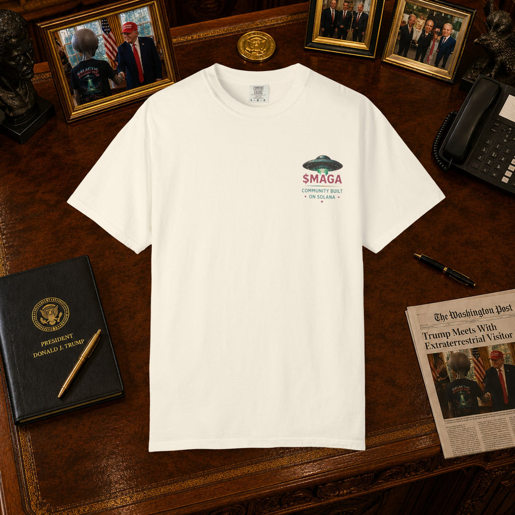 Tour Shirt in Ivory — front view