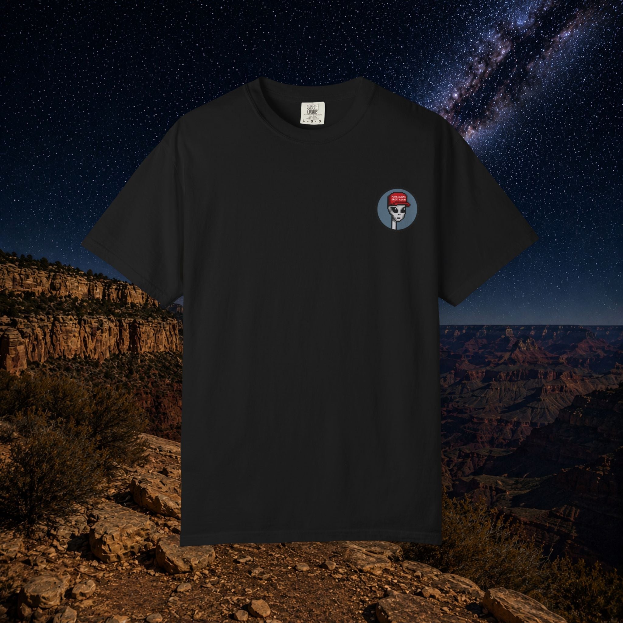 Shirt + Hat Bundle in Black — front view