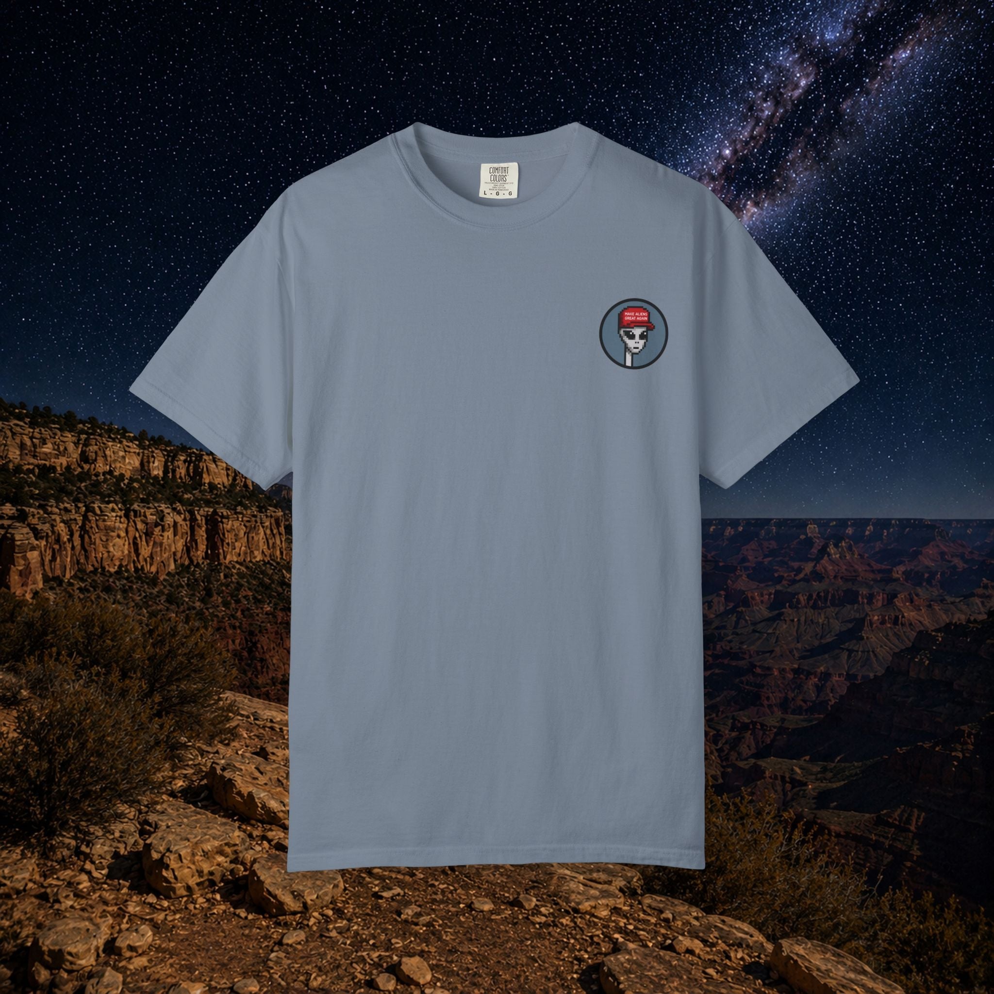 Shirt + Hat Bundle in Blue Jean — front view